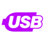 A purple and black logo

Description automatically generated